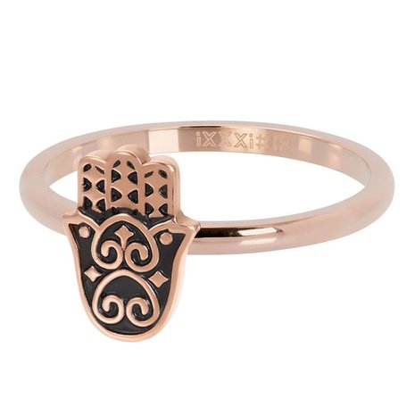 iXXXi Ring 2mm Boho Hand Rose Goudkleurig