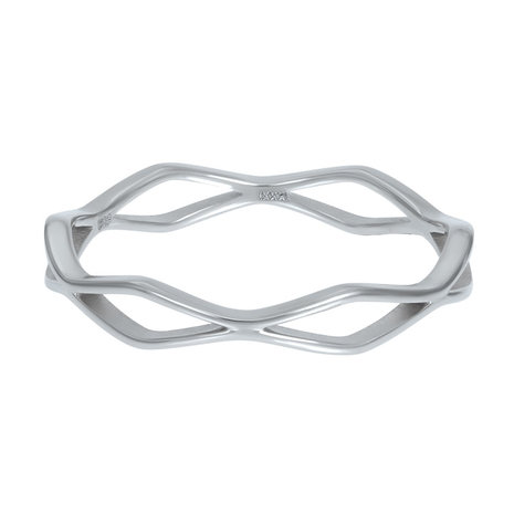 iXXXi Ring 4mm Modern Zilverkleurig