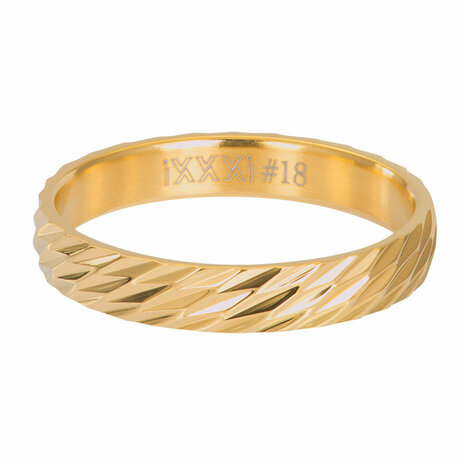 iXXXi Ring 4mm Aura Goudkleurig