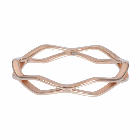 iXXXi Fame Ring 4mm Modern Rose Goudkleurig