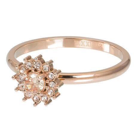 iXXXi Ring 2mm Lucia Peach Rose Goudkleurig