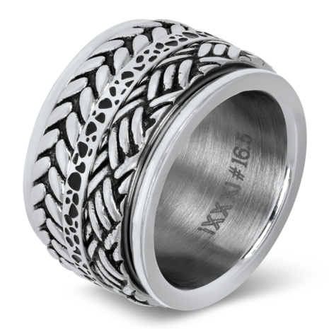 iXXXi Ring 2mm Edelstaal Spots Zilver-kleurig