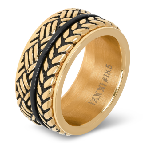 iXXXi Ring 4mm Edelstaal Love Knot Goud-kleurig