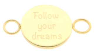 iXXXi Bangle Meddy  Follow Your Dreams Edelstaal Goudkleurig