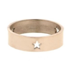 iXXXi Ring 6mm Rose Goudkleurig 3 Open Stars