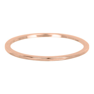 iXXXi Ring 1mm Edelstaal Rose Goudkleurig Wave