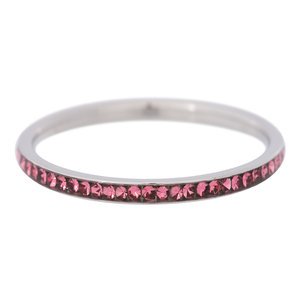 iXXXi Ring 2mm Stainless Steel Small Zirkonia Pink