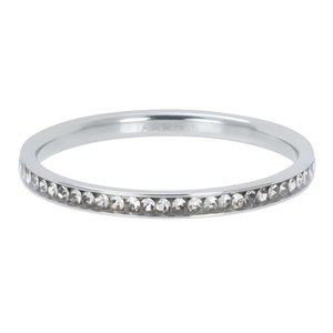 iXXXi Ring 2mm Stainless Steel Small Zirkonia Crystal