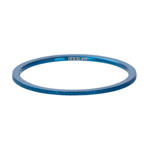 iXXXi Ring 1mm Blauw Sandblasted