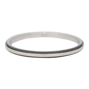 iXXXi Ring 2mm Edelstaal Zwart Double Gear