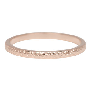 iXXXi Ring 2mm Edelstaal Dancer Rose Goudkleurig
