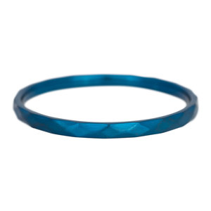 iXXXi Ring 2mm Edelstaal Hammerite Blauw