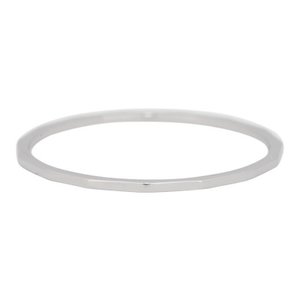 iXXXi Ring 1mm Edelstaal Zilverkleurig Angular