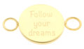 iXXXi Bangle Meddy  Follow Your Dreams Edelstaal Goudkleurig