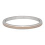 iXXXi Ring 2mm Edelstaal Line Beige