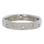 iXXXi Ring 4mm Edelstaal Zilverkleurig Multi Zirkonia