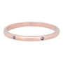 iXXXi Ring 2mm Edelstaal Rose Goudkleurig Elegance