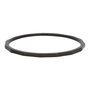 iXXXi Ring 1mm Edelstaal Zwart Angular