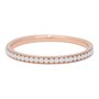 iXXXi Ring 2mm Edelstaal Rose Goudkleurig White Stone