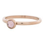 iXXXi Ring 2mm Edelstaal Rose Goudkleurig Natuursteen Pink