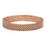 iXXXi Ring 4mm Mesh Edelstaal Bruin