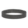 iXXXi Ring 4mm Mesh Edelstaal Zwart