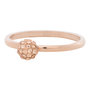 iXXXi Ring 2mm Edelstaal Rose Goudkleurig Ball Fill Rose Gold-coloured Crystal