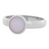 iXXXi Ring 4mm Edelstaal Zilverkleurig 10mm Cateye Matt Pink_