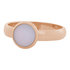 iXXXi Ring 4mm Edelstaal Rose Goudkleurig 10mm Cateye Matt Pink_