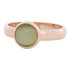 iXXXi Ring 4mm Edelstaal Rose Goudkleurig 10mm Cateye Green_