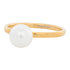 iXXXi Ring 2mm Edelstaal Goudkleurig Parel White_