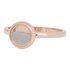 iXXXi Ring 2mm Edelstaal Rose Goudkleurig White Sand_