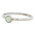 iXXXi Ring 2mm Edelstaal Zilverkleurig Natuursteen Light Green_