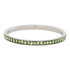 iXXXi Ring 2mm Stainless Steel  Small Zilverkleurig Zirkonia Peridot_