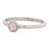 iXXXi Ring 2mm Edelstaal Zilverkleurig Natuursteen Pink_