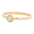iXXXi Ring 2mm Edelstaal Goudkleurig Natuursteen Light Green_