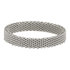 iXXXi Ring 4mm Mesh Edelstaal Zilverkleurig_