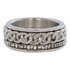 iXXXi Ring 4mm Edelstaal Curb Chain Zwart_