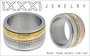 iXXXi Ring 4mm Edelstaal Goudkleurig Diamant Zirkonia Crystal_