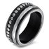 iXXXi Ring 1mm Edelstaal Black Wave_