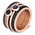 iXXXi Ring 2mm Edelstaal Rose Goudkleurig Ball Fill Rose Gold-coloured Crystal_